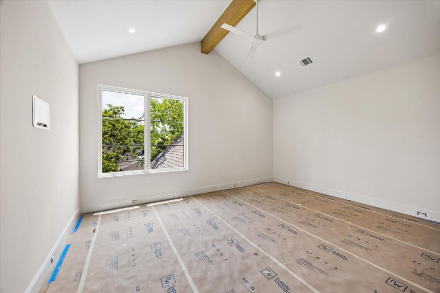 Another secondary bedroom. All bedrooms have in wall TV boxes.