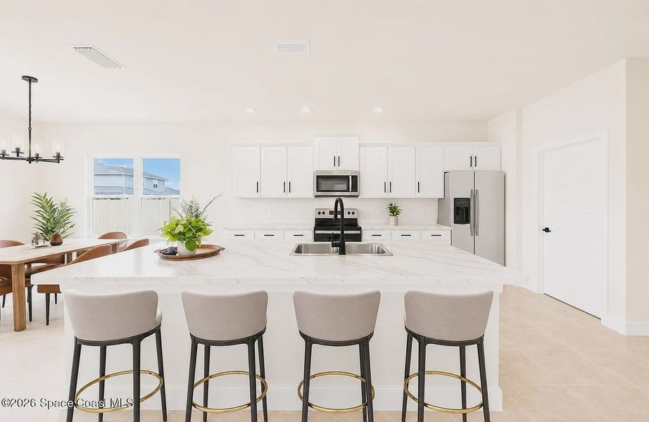 Furnished interior view inside a new home in St. John's Preserve, Palm Bay (Image 8).