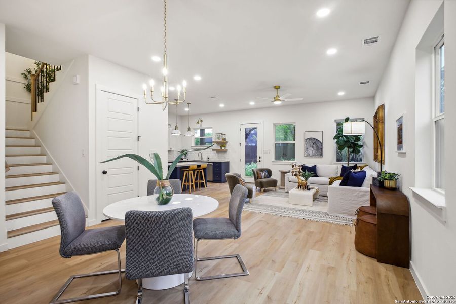 Furnished interior view inside a new home in , San Antonio (Image 34).