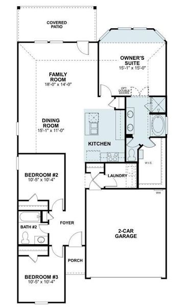 2D floor plan layout of this home in Ambrose, La Marque, TX (Image 4).