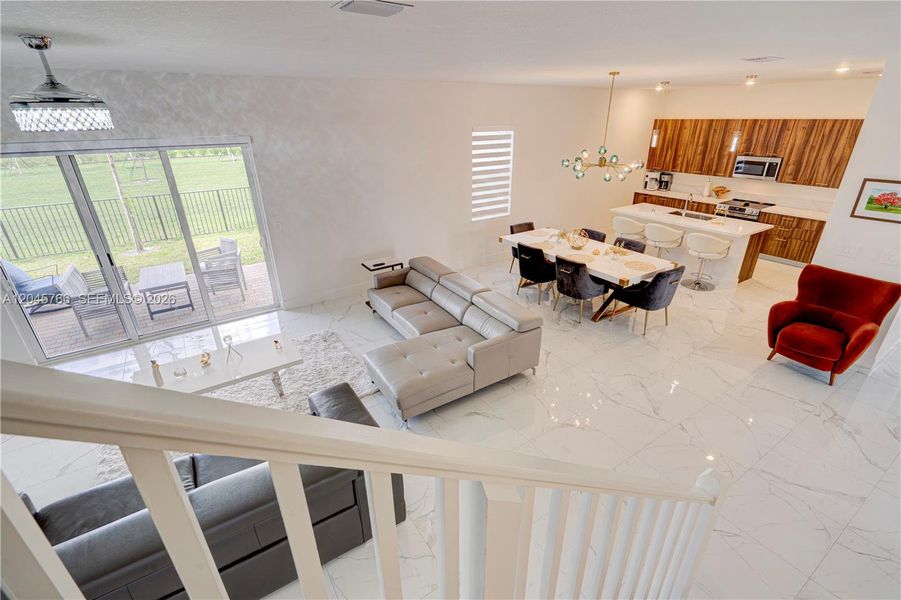 Furnished interior view inside a new home in Crescent Ridge, Davie (Image 5).