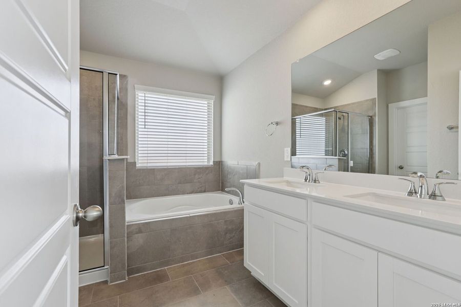 Furnished interior view inside a new home in Lark Canyon, New Braunfels (Image 14). Furnished interior view inside a new home in Lark Canyon, New Braunfels (Image 14).