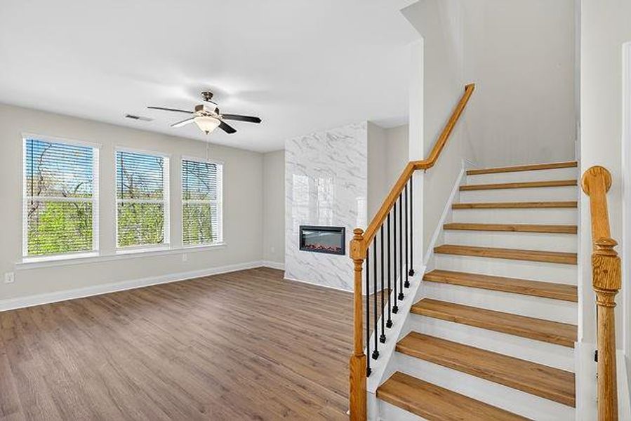 Spacious, unfurnished interior of a new home in Waters Edge, Mansfield (Image 14). Spacious, unfurnished interior of a new home in Waters Edge, Mansfield (Image 14).