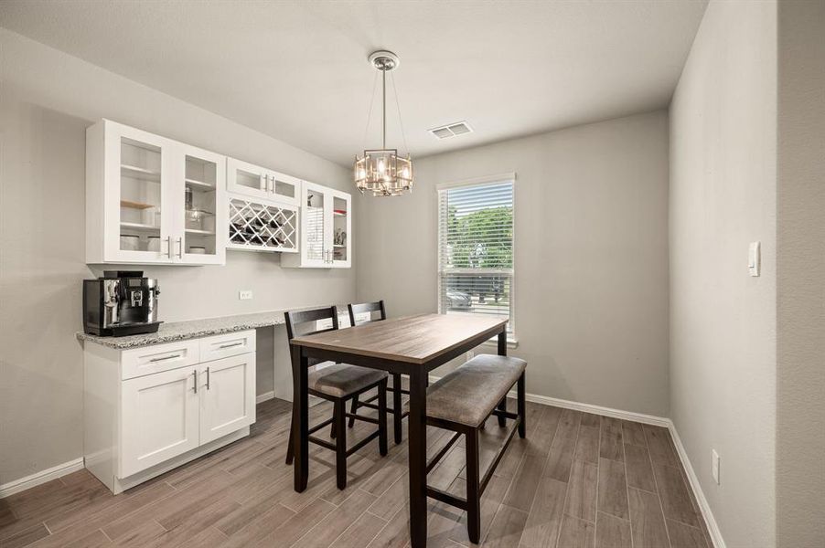 Furnished interior view inside a new home in Heritage Village, Haltom City (Image 14). Furnished interior view inside a new home in Heritage Village, Haltom City (Image 14).