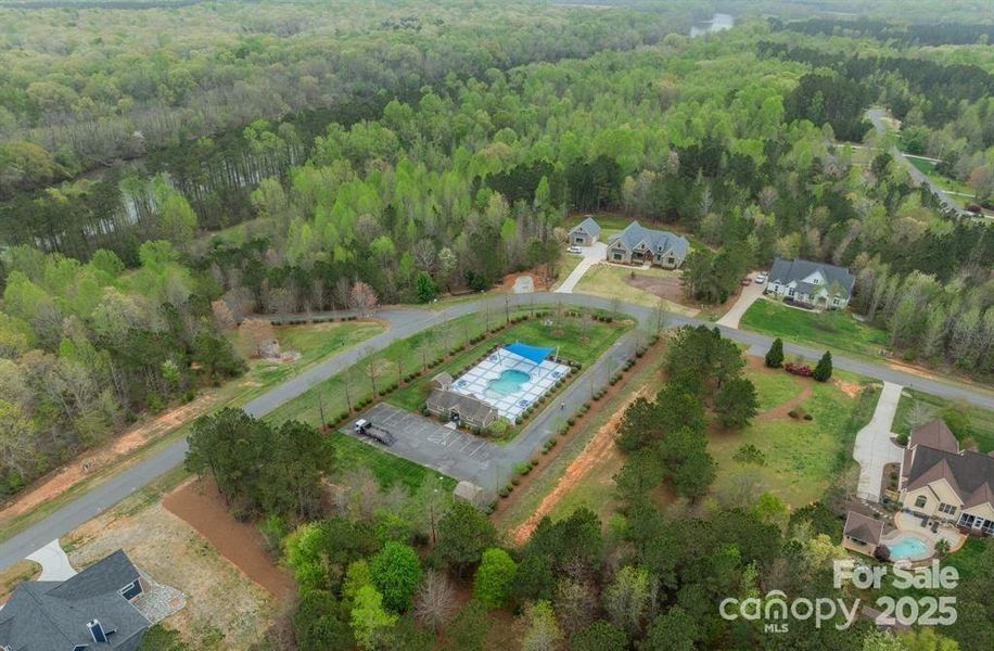 across the street from river access and pool