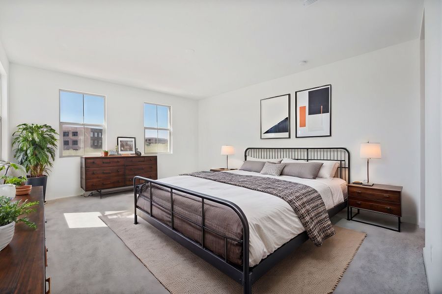 Primary bedroom - This image has been virtually staged