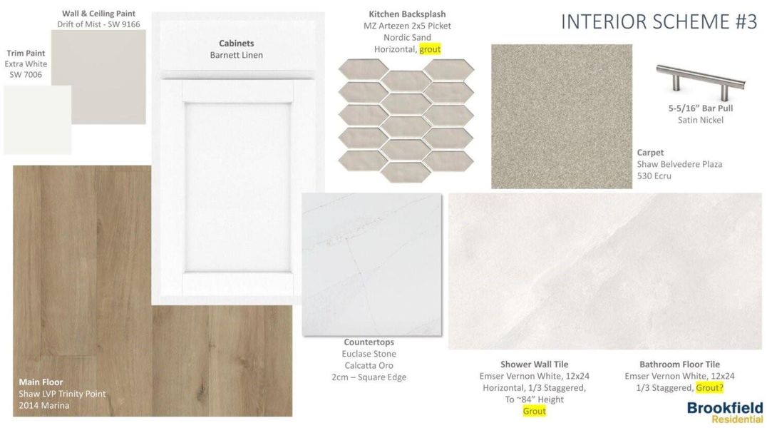 Sample of building materials used in homes in Elyson, Katy (Image 5).