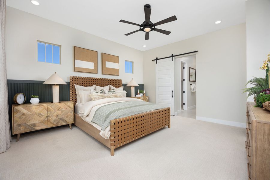 Representative furnished interior of a home built from the Garnet by Mattamy Homes in Las Ventanas, Goodyear (Image 12).