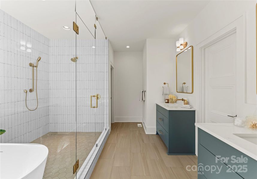 Furnished interior view inside a new home in , Charlotte (Image 12).