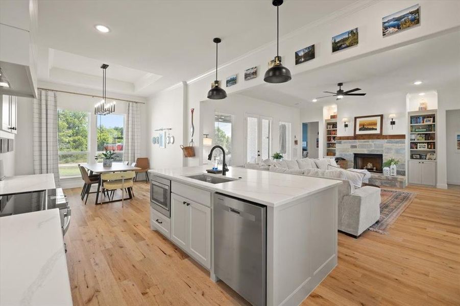 Furnished interior view inside a new home in , Springtown (Image 8). Furnished interior view inside a new home in , Springtown (Image 8).