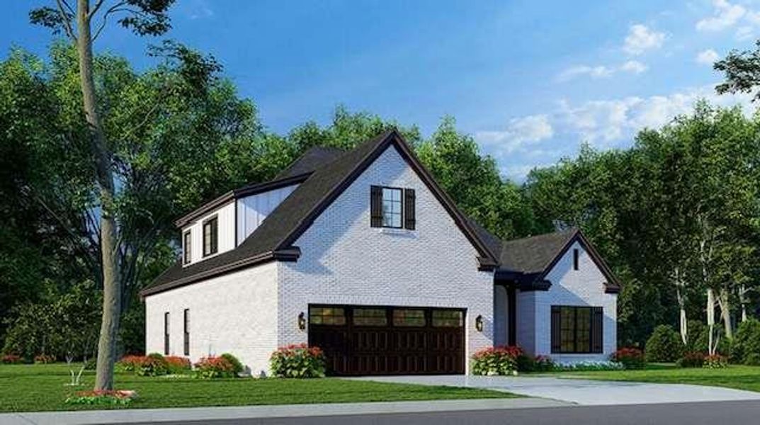 Front exterior of a new home in , Lithonia, GA, highlighting curb appeal (Image 6).