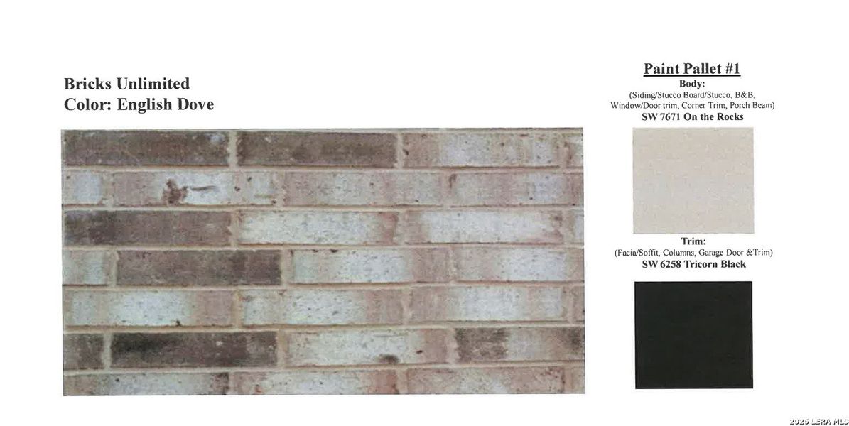 Sample of building materials used in homes in Summerlin, San Antonio (Image 3). Sample of building materials used in homes in Summerlin, San Antonio (Image 3).