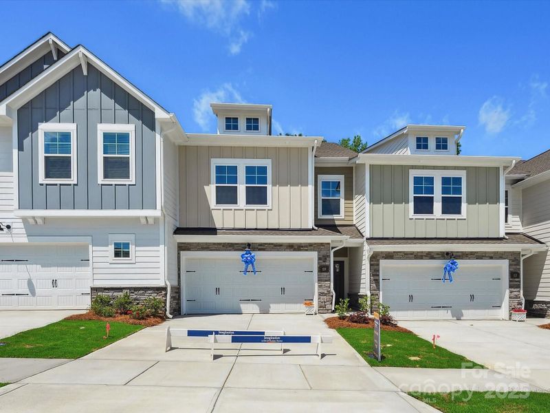 Front exterior of a new home in Westview Towns, Waxhaw, NC, highlighting curb appeal (Image 19).