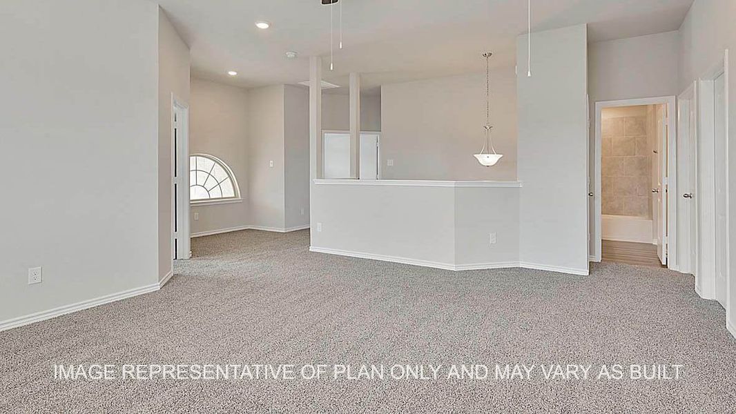 Spacious, unfurnished interior of a new home in Southern Pointe, College Station (Image 18).