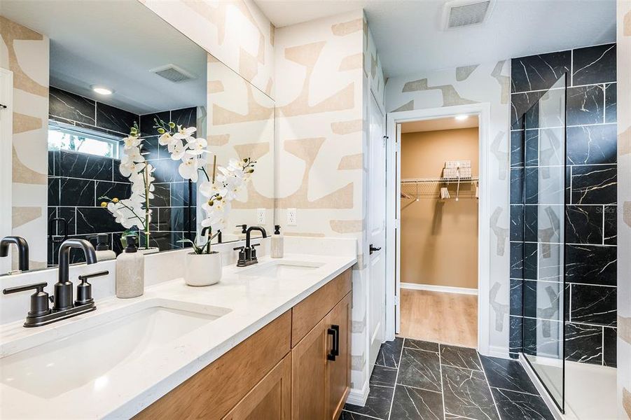 Furnished interior view inside a new home in Aulin Square, Oviedo (Image 7).