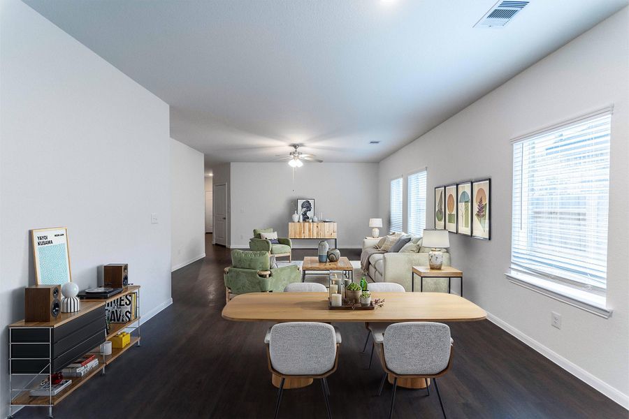 Furnished interior view inside a new home in The Canopies, Splendora (Image 3).