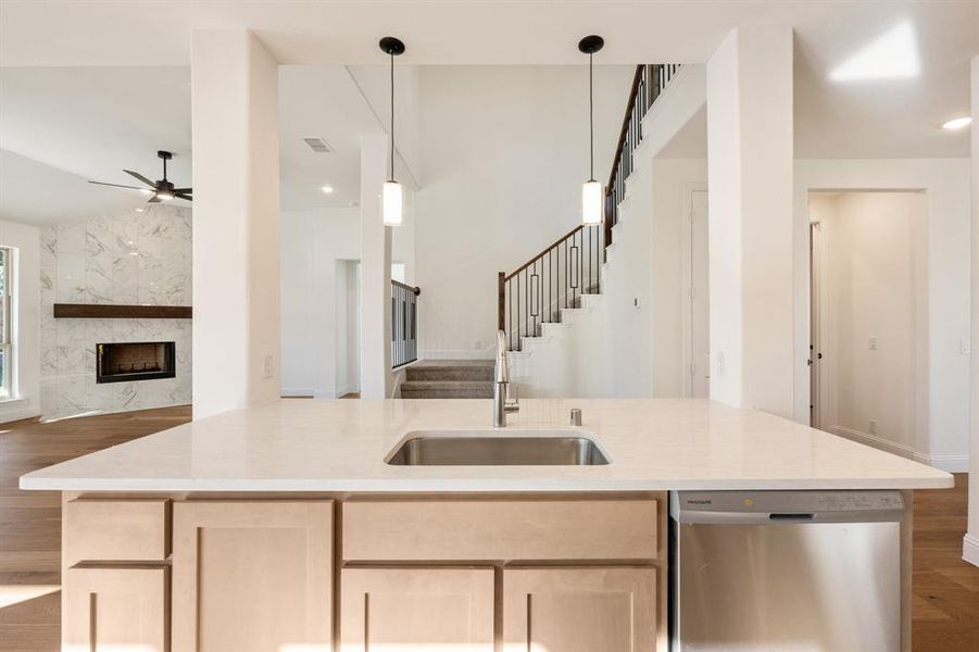 Furnished interior view inside a new home in Bear Creek Classic 60, Lavon (Image 9). Furnished interior view inside a new home in Bear Creek Classic 60, Lavon (Image 9).