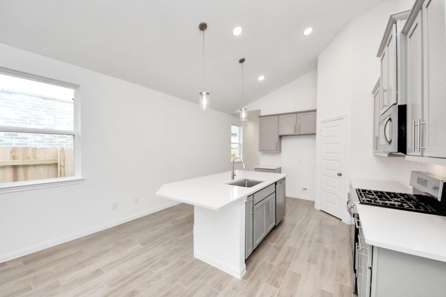 Furnished interior view inside a new home in Elyson, Katy (Image 10).