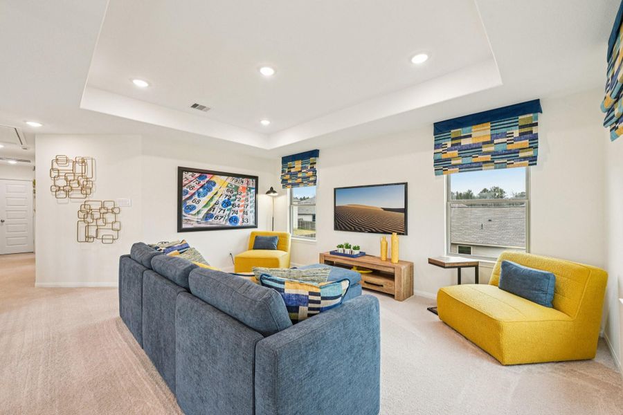 Furnished interior view inside a new home in Meadow Park, Conroe (Image 32).