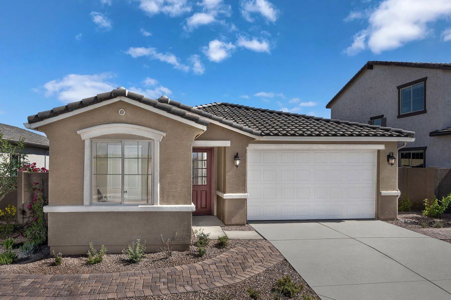 Representative exterior photo of a completed home built from the Sepia by Mattamy Homes in Empire Pointe, Queen Creek, AZ (Image 25).