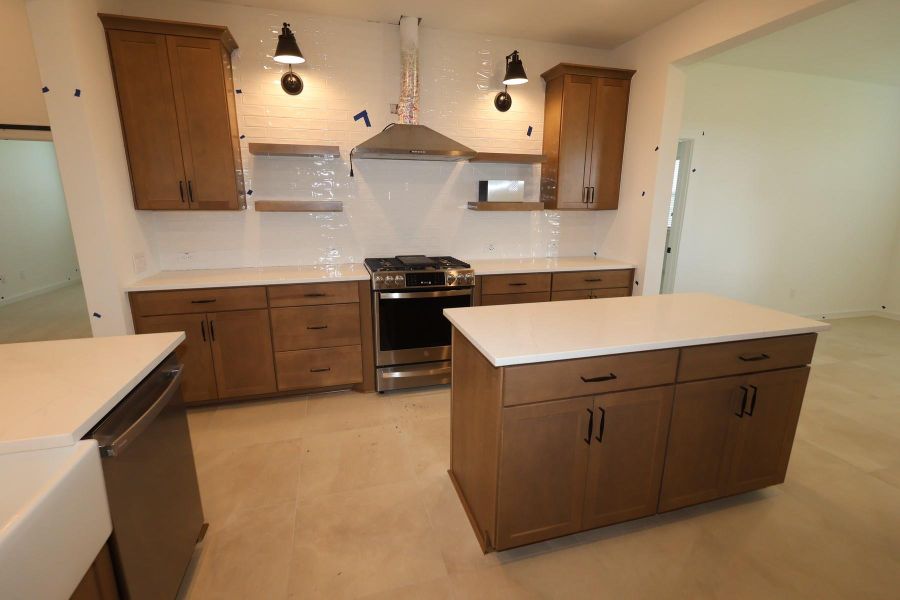 Stylish kitchen with double island Stylish kitchen with double island
