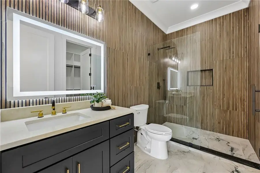 Furnished interior view inside a new home in , Buford (Image 44).