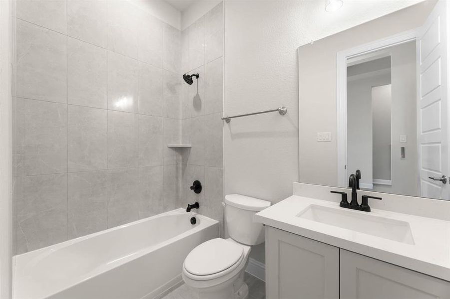 Furnished interior view inside a new home in BridgeWater - Phase 1, Midlothian (Image 5). Furnished interior view inside a new home in BridgeWater - Phase 1, Midlothian (Image 5).