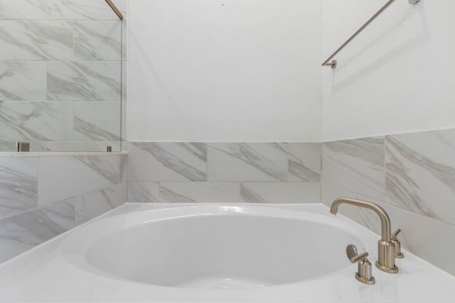 Plus a relaxing soaking tub!