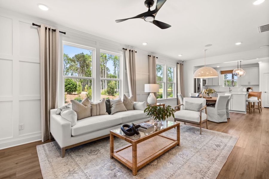 Furnished interior view inside a new home in Del Webb Savannah at Heartwood, Richmond Hill (Image 7). Furnished interior view inside a new home in Del Webb Savannah at Heartwood, Richmond Hill (Image 7).
