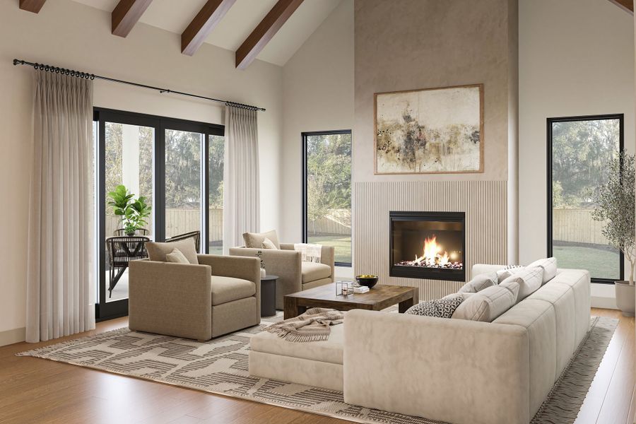 Furnished interior view inside a new home in , Dallas (Image 3).