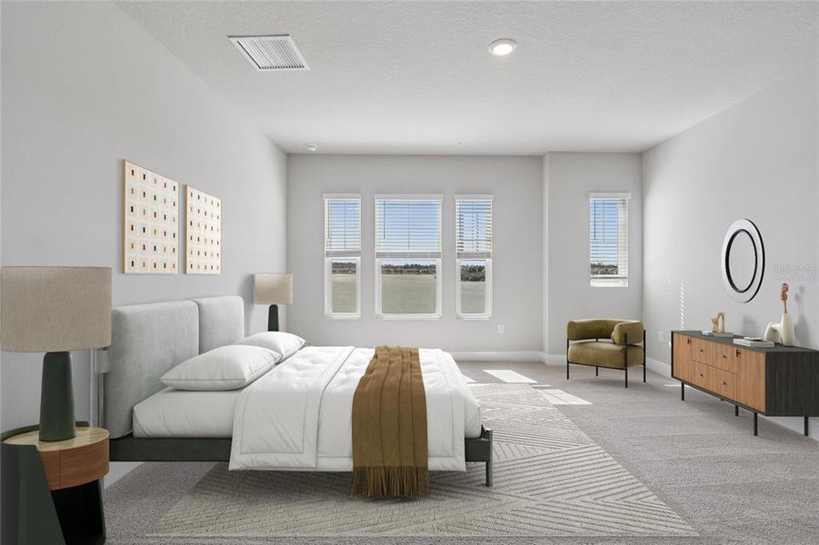 Furnished interior view inside a new home in Emerald Landing at Waterside at Lakewood Ranch – Towns, Sarasota (Image 16).