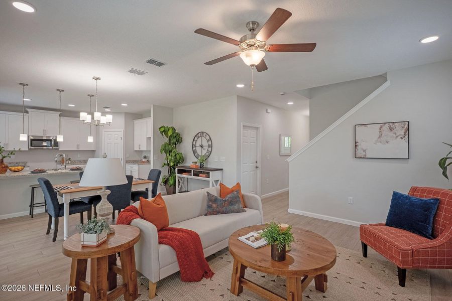 Furnished interior view inside a new home in , Jacksonville (Image 8).