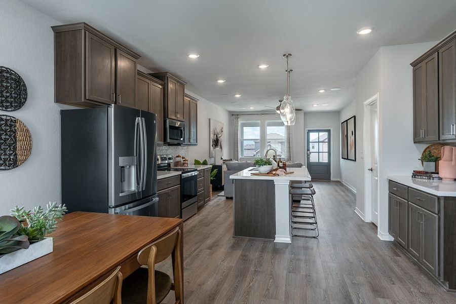 Furnished interior view inside a new home in Longview, Del Valle (Image 6).