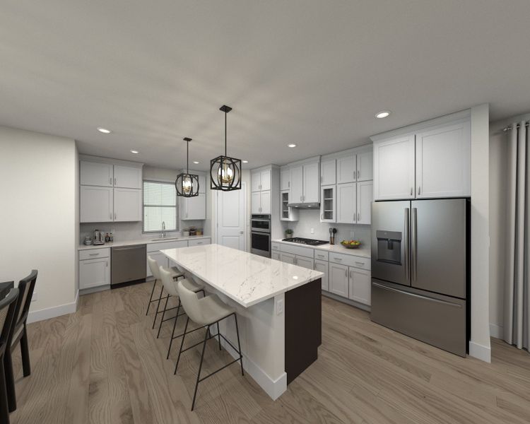 Skip takeout and prep dinner in the well-appointed kitchen.