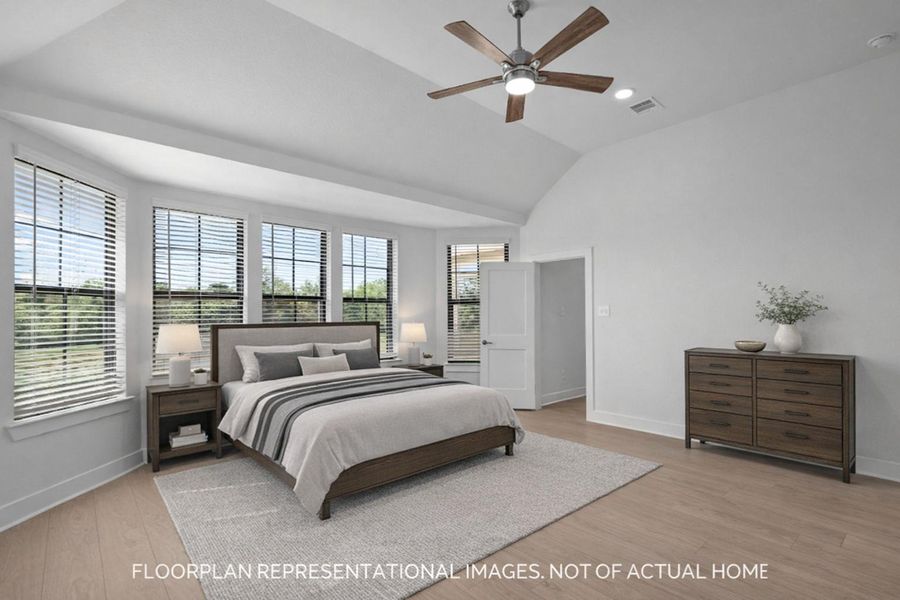 Furnished interior view inside a new home in Lone Star Landing, Montgomery (Image 14).