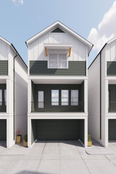 Front elevation rendering