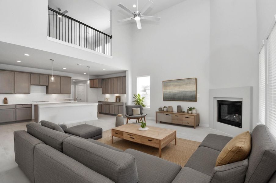 Virtually Staged - Living Room. Sample photo of completed home with similar floor plan. Actual colors and selections may vary.