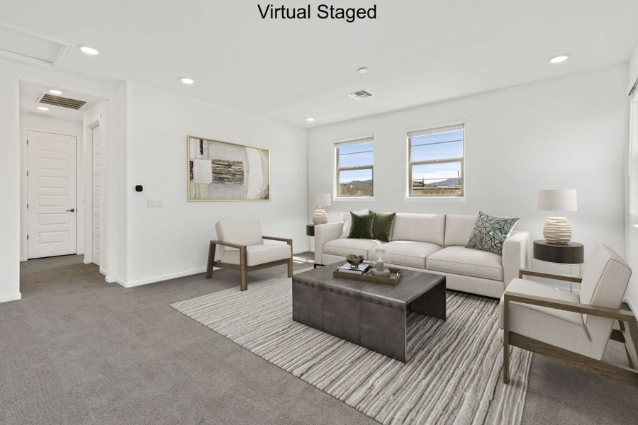 Furnished interior view inside a new home in Silverbell Ridge, Marana (Image 9).