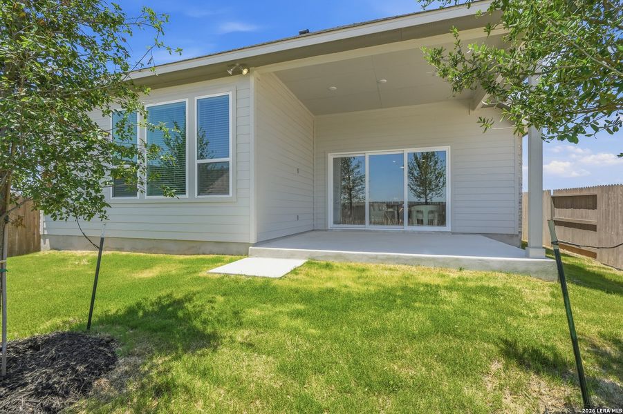 Exterior details and patio area of a home in Prominence Urban, San Antonio (Image 27).