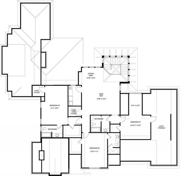 2D floor plan layout of this home in , Canton, GA (Image 4).