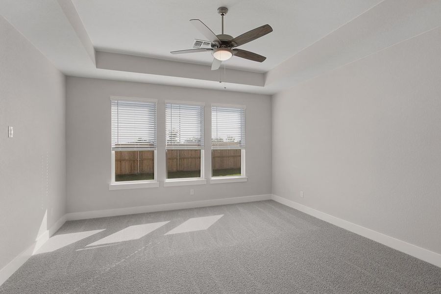 Representative unfurnished interior of a home built from the Lucas by Chesmar Homes in Lariat, Liberty Hill (Image 7).