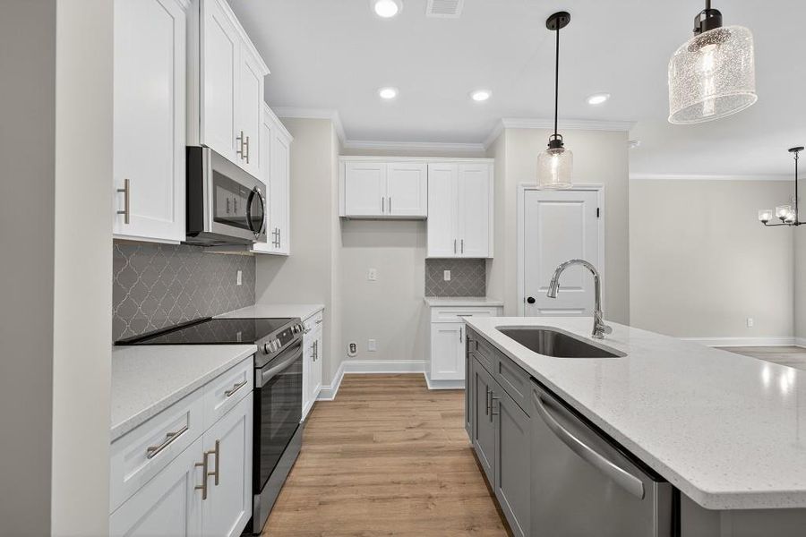 Furnished interior view inside a new home in Medlock Park, Austell (Image 10).
