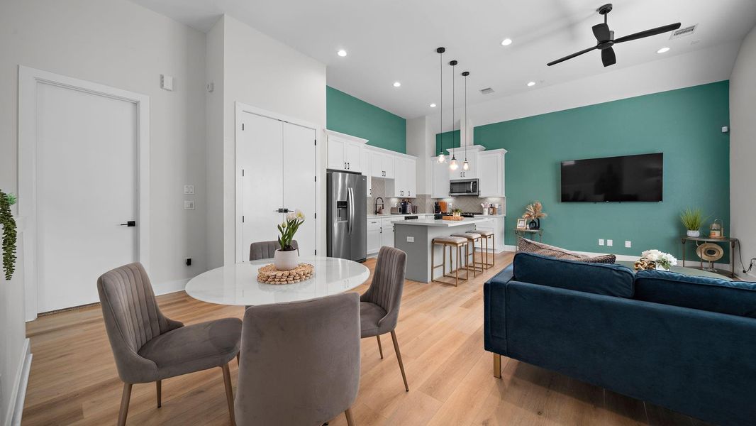 Furnished interior view inside a new home in Highland Heights, Houston (Image 10).