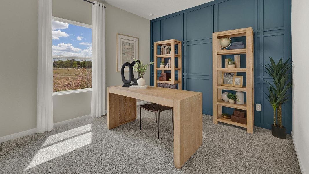 Furnished interior view inside a new home in Paramount, Kyle (Image 22).