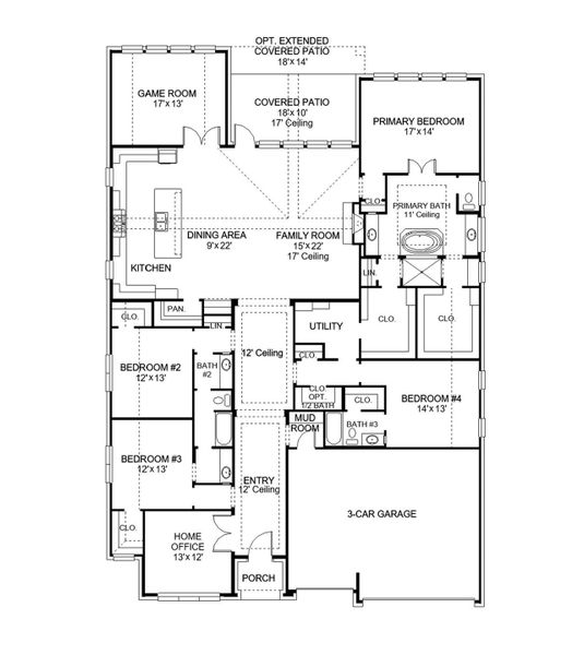 2D floor plan layout of this home in Kresston, Montgomery, TX (Image 3). 2D floor plan layout of this home in Kresston, Montgomery, TX (Image 3).