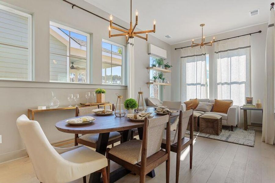 Furnished interior view inside a new home in , Summerville (Image 25).