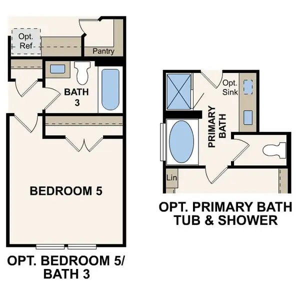 2D floor plan layout of this home in Fulshear Junction, Fulshear, TX (Image 3).