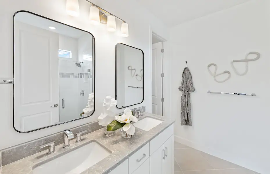 Furnished interior view inside a new home in Harbor Isle, Vero Beach (Image 18).