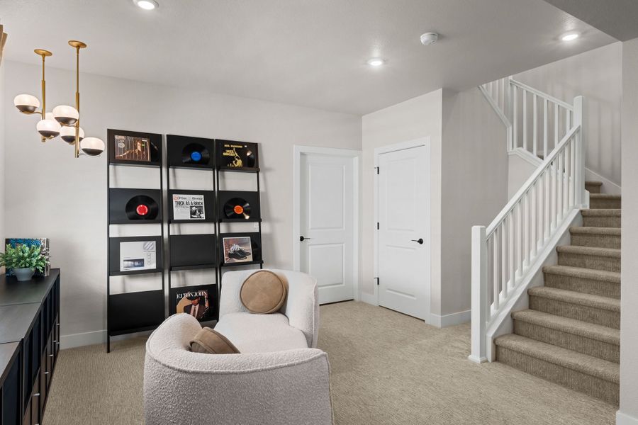 Furnished interior view inside a new home in Trumark Homes at Tanterra, Parker (Image 37).