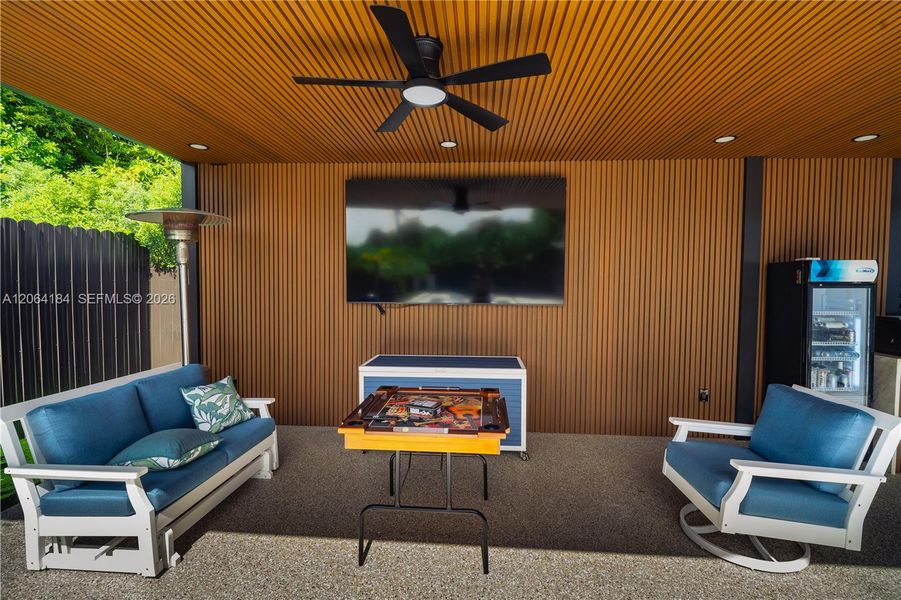 Exterior details and patio area of a home in , Miami (Image 35). Exterior details and patio area of a home in , Miami (Image 35).